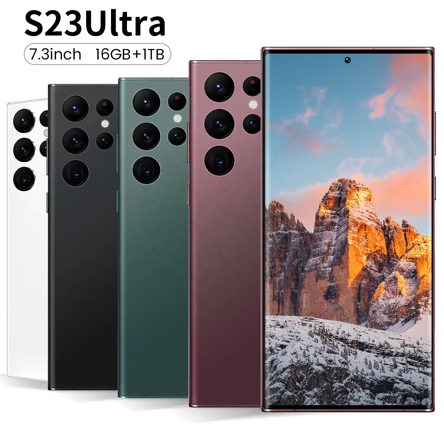 2024 New Original Phone S23 Ultra 16GB+1TB 5G 7.3-inch 48MP 108MP With Built-in Pen Android 13 Smartphone